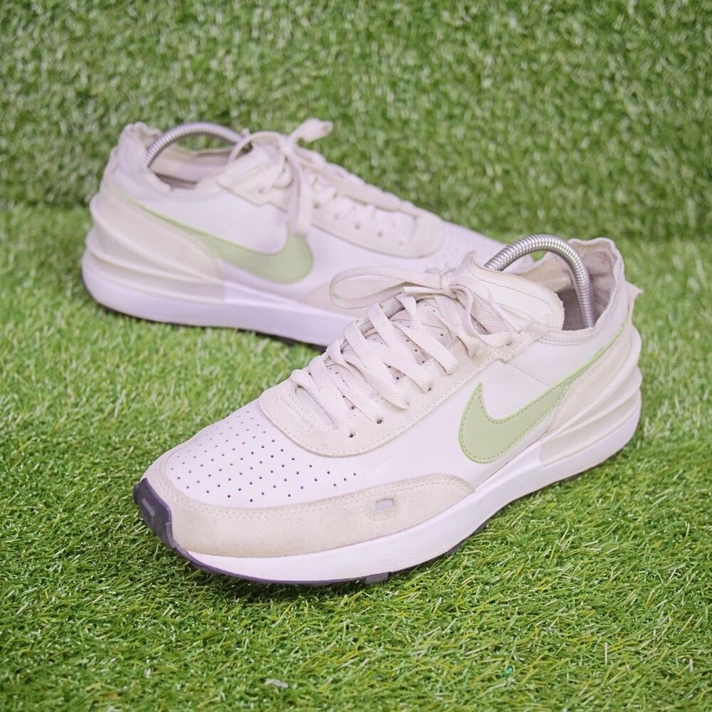 Nike Waffle One Leather - "Light Bone/Phantom/White/Oil Green" - Men's Size‎ 10